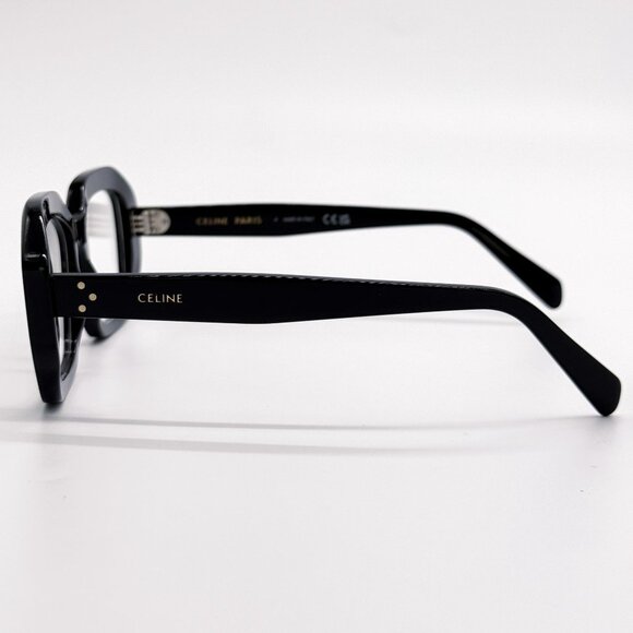 NEW CL50156I 001, BLACK GEOMETRIC EYEGLASSES CELINE - Picture 6 of 9